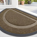 OLANLY Half Circle Front Door Mat Outside 71x47 All-Season Rubber Doormat | by OLANLY