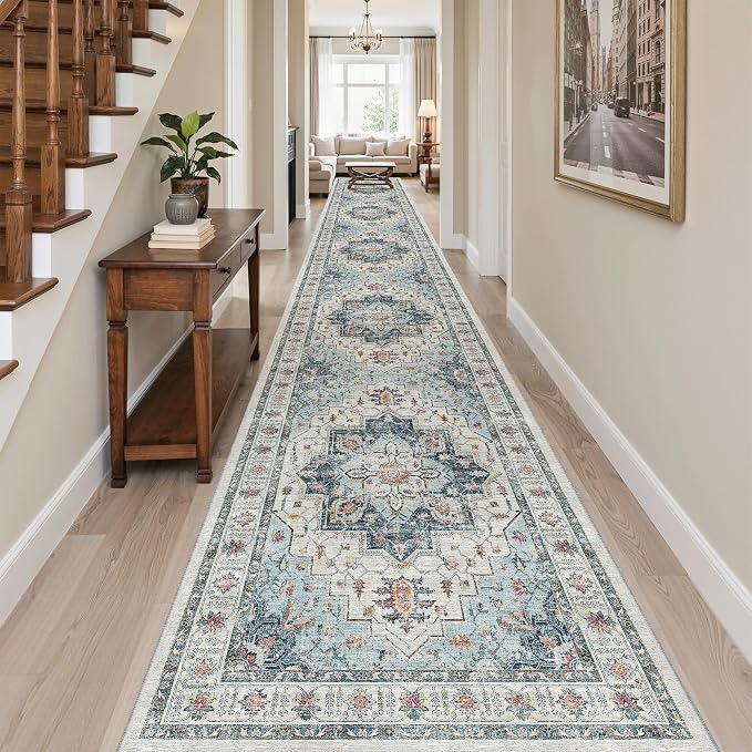Madane Hallway Runner Rug 3x20 Washable Kitchen Runners 20ft, Soft Low-Pile - Image 3