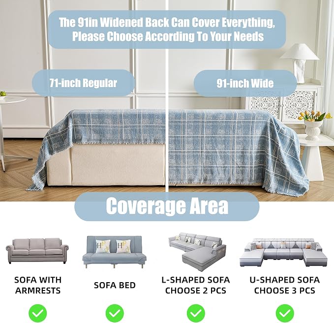 Couch Cover for Dogs Washable Sofa Cover, Sectional Couch Covers, Sofa Covers - Image 3