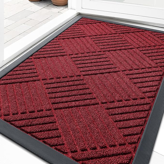 OLANLY Front Door Mat Outside Entrance 33x21, Waterproof Heavy-Duty Doormat | by OLANLY