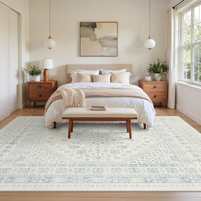 6x9 Area Rugs for Living Room, Large Washable Rug, Dining Room, Low Pile - Image 9