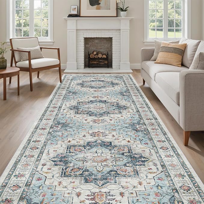 Madane 4x12 Wide Hallway Runner Rug Washable by Madane