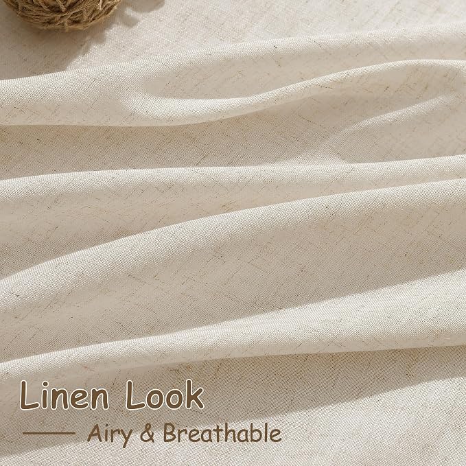 Extra Long Linen Curtains 122 Inch Length - Image 4
