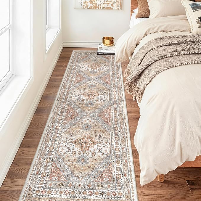 2x7 Runner Rug Non Slip, Washable Hallway Runner Rug, Nursery Room, Soft Runner - Image 3
