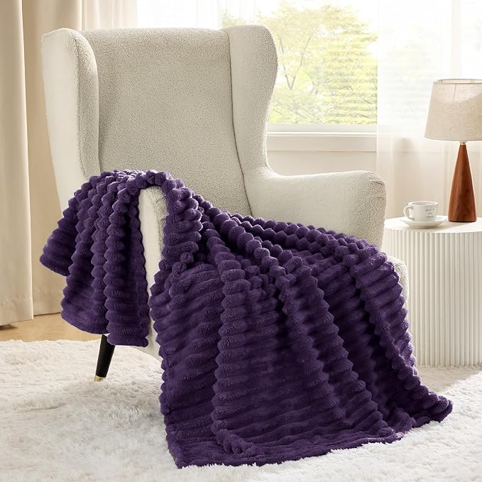 Bedsure Soft Purple Throw Blanket - Image 8