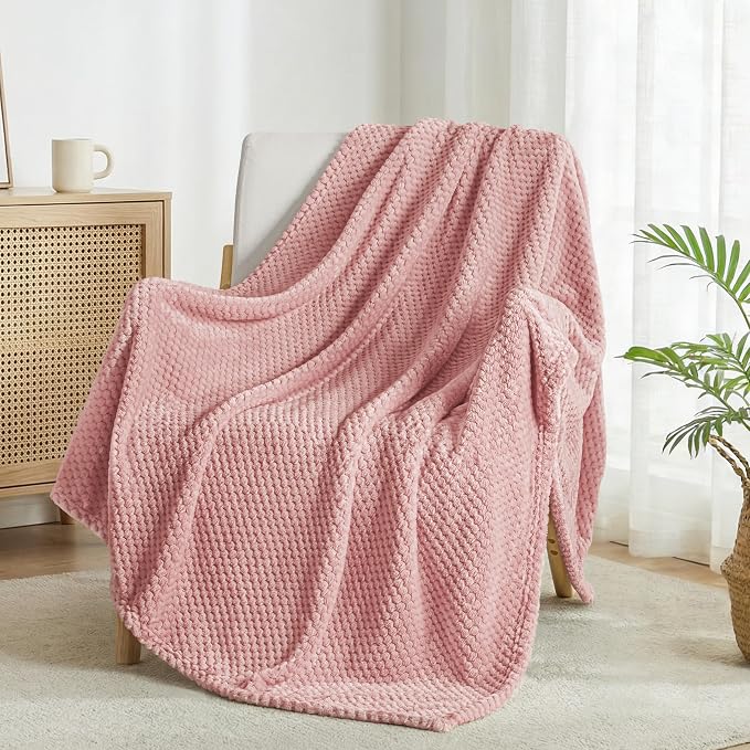 Exclusivo Mezcla Large Waffle Fleece Throw Blanket by ExclusivoMezcla