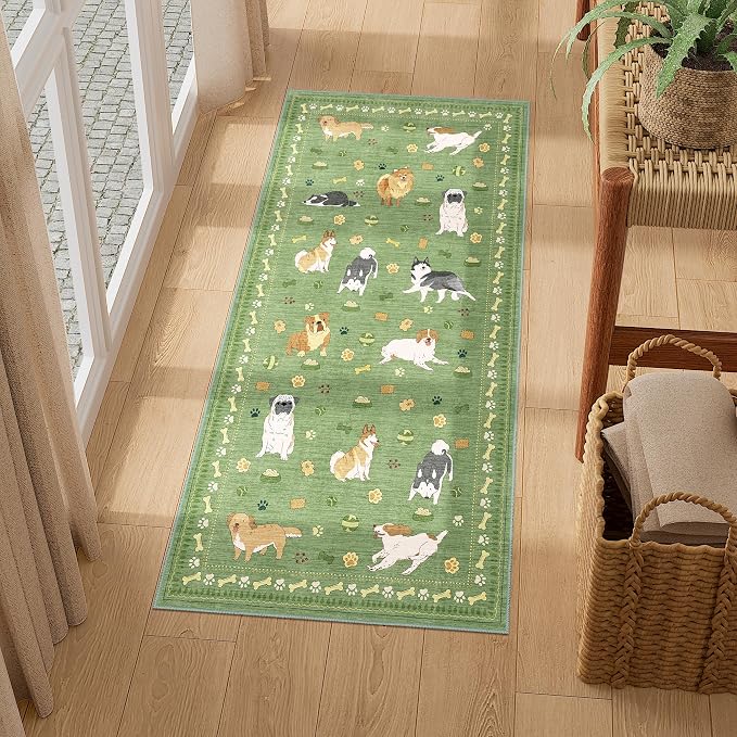 DUKINO 2x4 Rug Runner, Washable Dog Bathroom Rug Soft Non Slip, Non-Shedding - Image 5