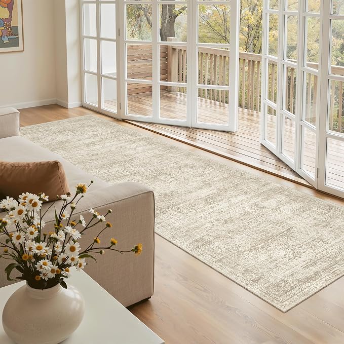 Soalmost Washable Kitchen Runner Rug 3x8 Hallway Entry Rugs Non-Slip, Foldable - Image 3