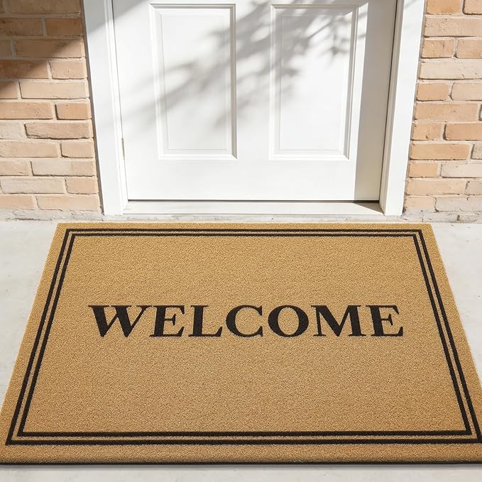 OLANLY Front Door Mat, Low Profile Doormat, Stain and Fade Resistant, - Image 2