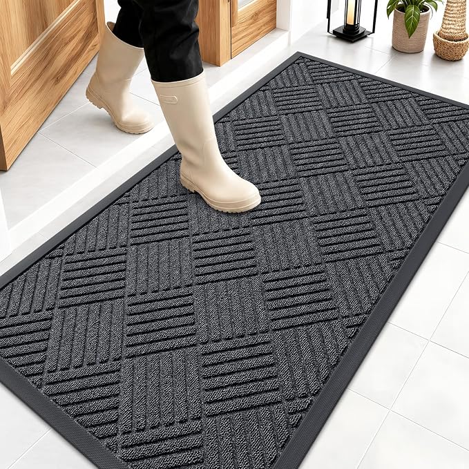 OLANLY Front Door Mat Outside Entrance 47x23, Waterproof Heavy-Duty Doormat | by OLANLY