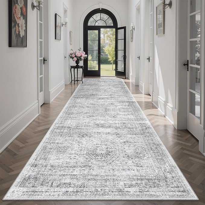 Soalmost Washable Hallway Runner Rug 3x10 Kitchen Entry Rugs Non-Slip, Foldable - Image 3