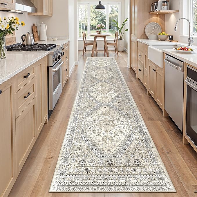 2x8 Runner Rug Non Slip, Washable Hallway Runner Rug, Nursery Room, Soft Runner - Image 3
