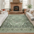 RELEANY Washable Area Rug, Square 8'x8', Water Repellent, Pet Friendly by RELEANY
