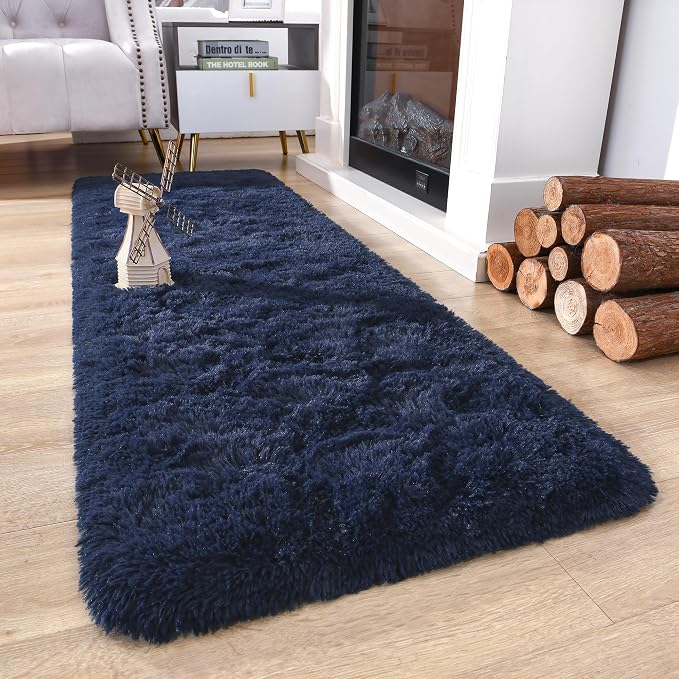 Chicrug Soft Runner Rugs for Bedroom Living Room Plush Fluffy Rug 2x7 | Shag - Image 3