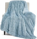 Bedsure GentleSoft Fuzzy Sherpa Faux Fur Blue Twin Blanket Cozy Gifts by Unknown