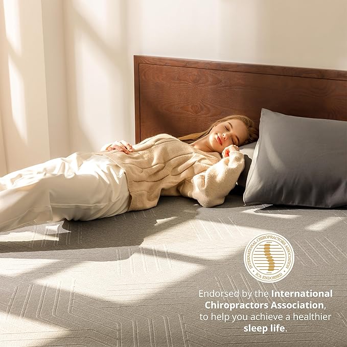 EGOHOME 10 Inch Cal King Memory Foam Mattress for Back Pain, Cooling Copper Gel Bed in a Box, Foam Made in USA, CertiPUR-US Certified, Therapeutic Medium Firm, 72x84x10 Black