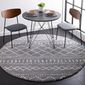 SAFAVIEH Arizona Shag Collection 8' Round Ivory/Beige ASG741G Moroccan Non-Shedding 1.6-inch Thick Area Rug