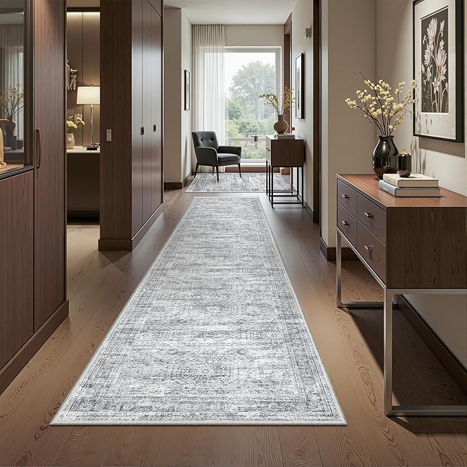 2x10 Runner Rug Non Slip, Washable Hallway Runner Rug, Laundry Room, Soft - Image 3