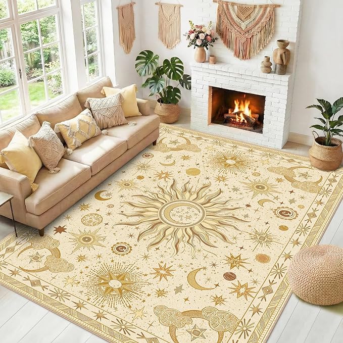Vacuum-Friendly, 9x12 Washable Area Rug by meejou