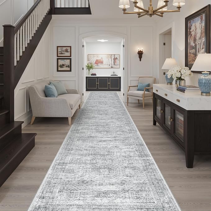 Soalmost Washable Hallway Runner Rug 3x16 Kitchen Entry Rugs Non-Slip, Foldable - Image 2