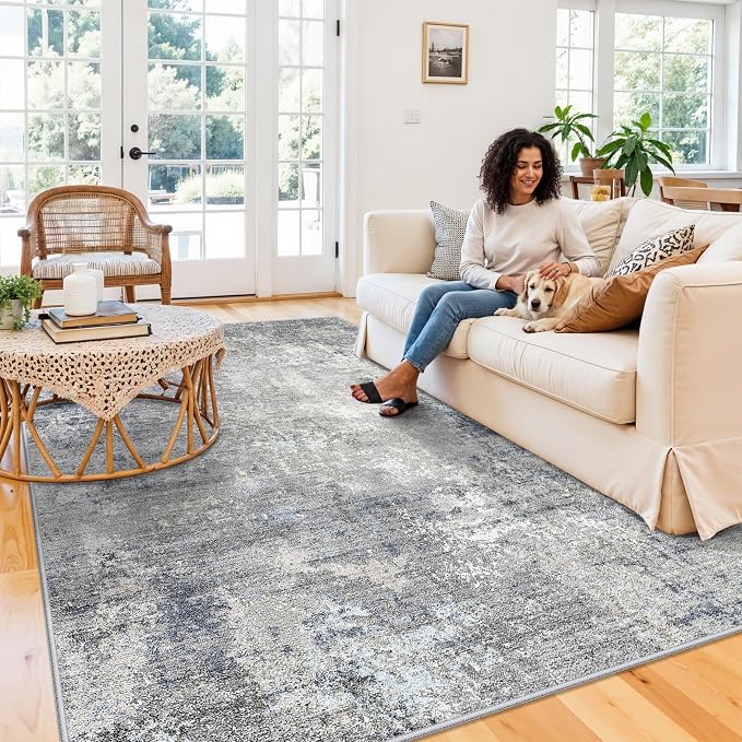 7x9 Washable Living Room Rug - Image 3