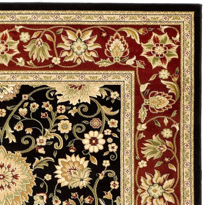 SAFAVIEH Lyndhurst Area Rug 6x8, Traditional Black & Red LNH212G - Image 8