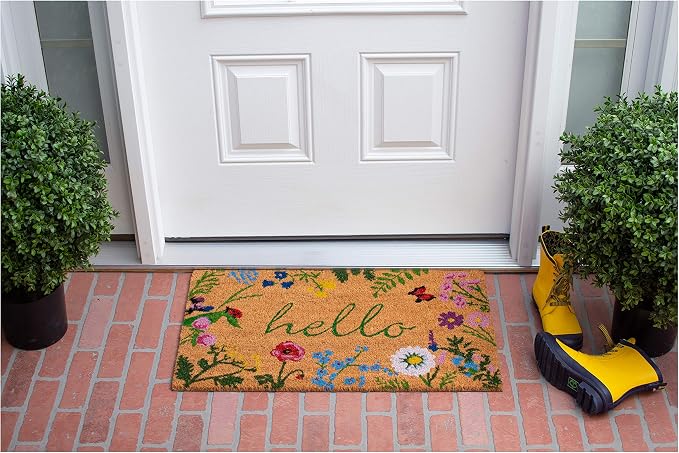 Calloway Mills AZ105991729 Floral Hello Doormat - Image 3