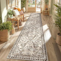 Yamaziot 2x10 Washable Hallway Runner Rug Non Slip Floral Carpet, Stain by Yamaziot