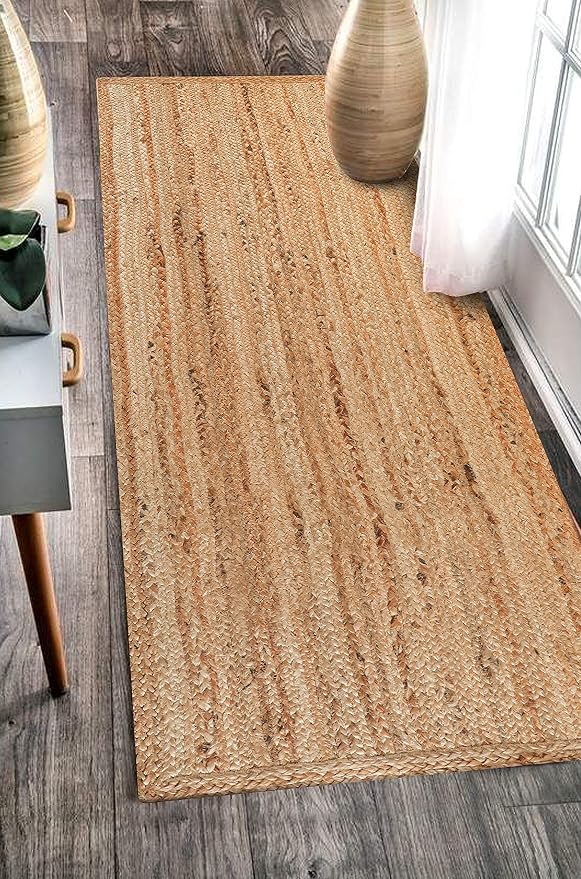 Hausattire Jute Braided Runner Rug, 2x6 ft | 100% natural jute, hand woven - Image 7