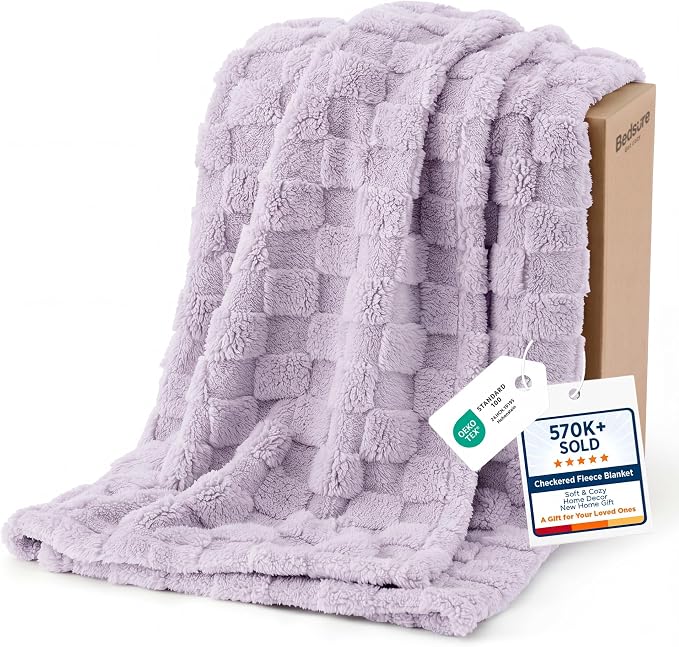 Bedsure GentleSoft Lavender Fog Twin XL Blanket by Unknown