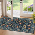 DUKINO 2x4 Rug for Entryway, Animal Washable Rug for Kitchen, Low Pile by DUKINO
