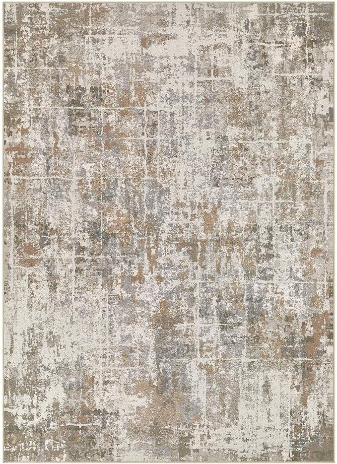 DMOYEST Area Rug Living Room Rugs 8x10 Washable Abstract Carpet | Neutral - Image 9