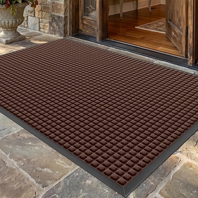Front Door Mat Outside Entrance, Heavy Duty Waterproof Doormat | 61.5"x36" by WELDUN%E2%80%94IdealChoiceforHome