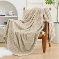 EXQ Home Gentle Soft Fleece Throw Blanket – Cozy Lightweight 3D Imitation by EXQHomeTexitleCoLtd