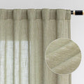 MYSKY HOME Patio Sage Curtains for Sliding Door, Living Room Curtains & Drapes by MYSKYHOME