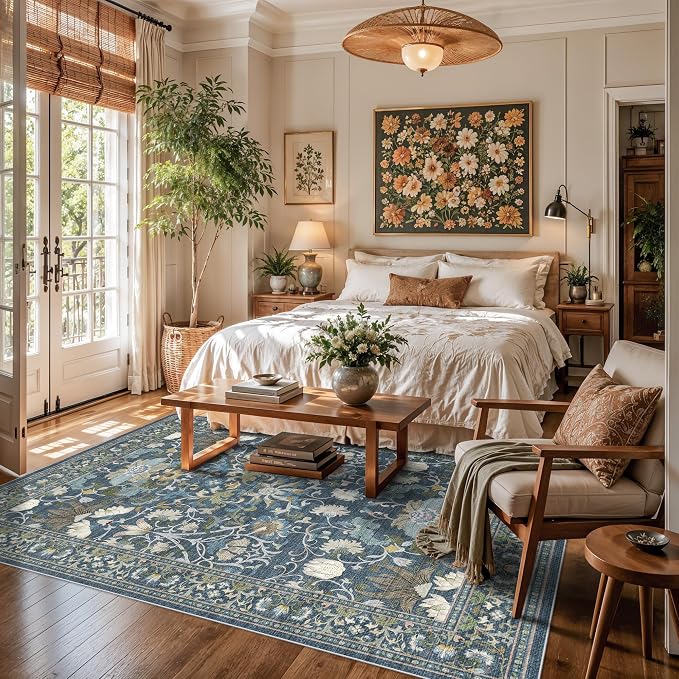 Living Room 6x8 Area Rugs: Farmhouse Washable Ultra Soft Carpet - Image 5