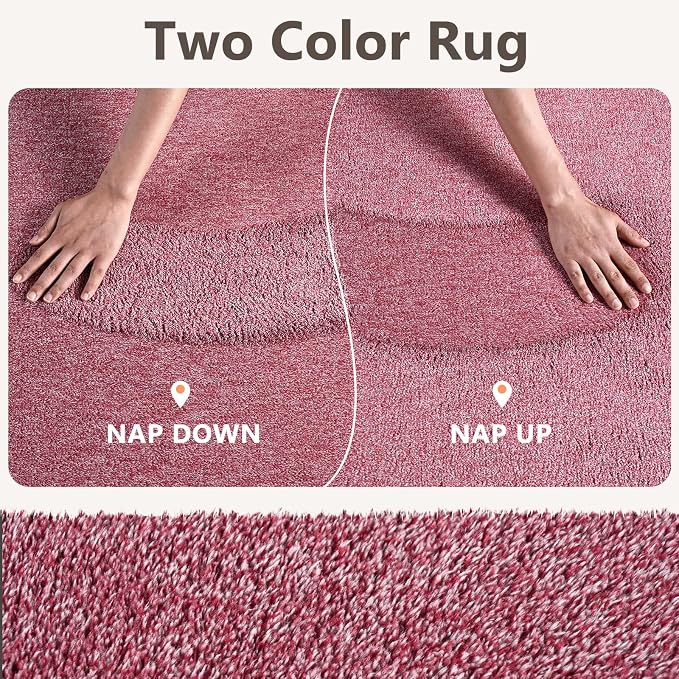 2x6 Red/White Runner Rug Washable Non-Slip - Image 9