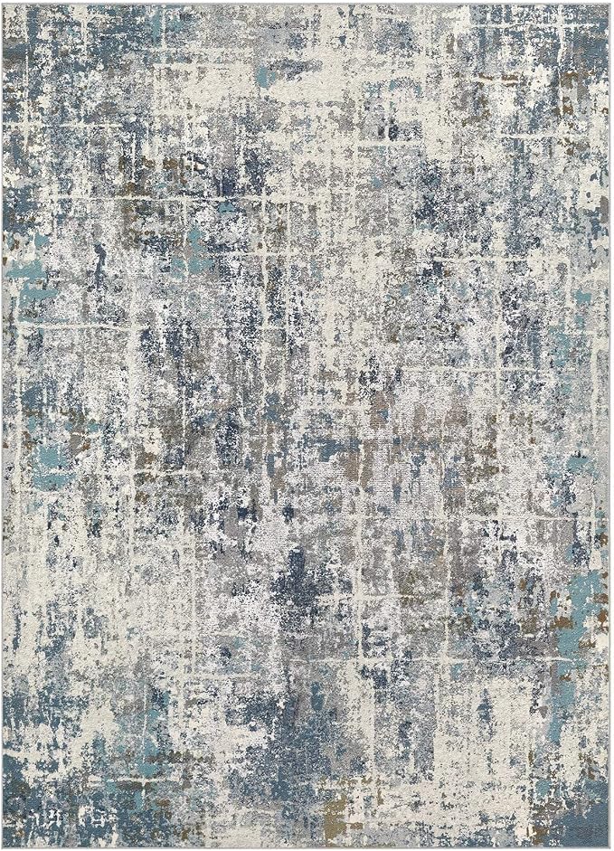 DMOYEST Area Rug Living Room Rugs 10x12 Washable Abstract Carpet | Neutral - Image 9