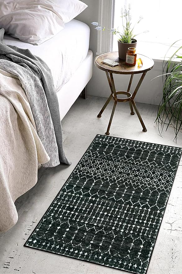 Lahome Moroccan Entry Rug 2x3, Non-Slip Washable Front Indoor Door Mat Rubber - Image 7