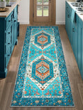 SERISSA 2x5 Washable Non Slip Boho Runner Rug by SERISSAHomeDecorCollection
