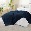 BEDELITE Navy King Blanket for Bed, Soft Cozy Gifts for Women, 108 * 90 | 3D by BEDELITE