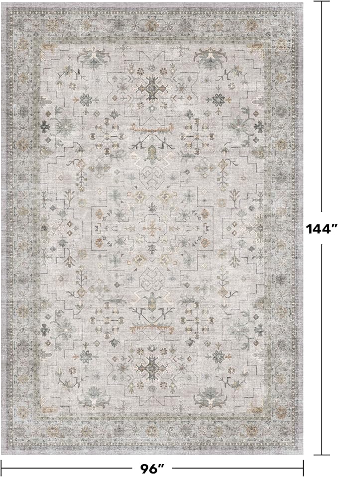 Boho Large Living Room Rug 8x12 - Image 2