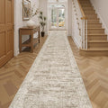 Soalmost Hallway Runner Rug 2'6" x 14' Washable Long Kitchen Rugs Brown | by Soalmost