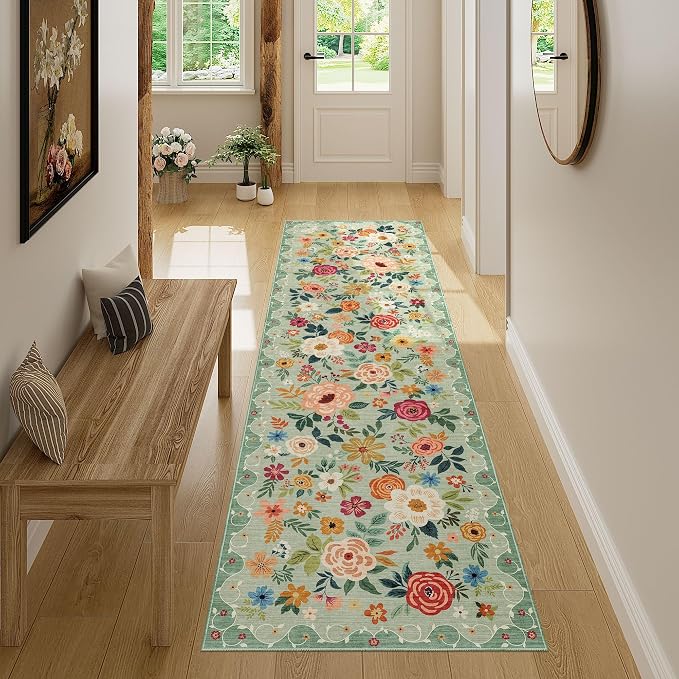 DUKINO 2x7 Runner Rug for Hallway, Washable Runner Rug Non Slip, Soft Indoor - Image 4