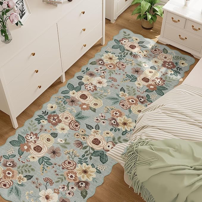 DUKINO 2x10 Runner Rug for Hallway, Washable Kitchen Rugs, Sage Green | Non Slip - Image 7