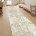 Soalmost Abstract Runner Rug 2x12 Hallway Kitchen Runners Beige/Gray | Vintage by Soalmost