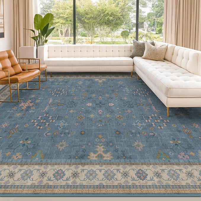 Blue Big Rugs for Living Room - Image 6