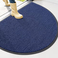 OLANLY Half Circle Front Door Mat 40x32, Waterproof Heavy-Duty Doormat | Blue by OLANLY