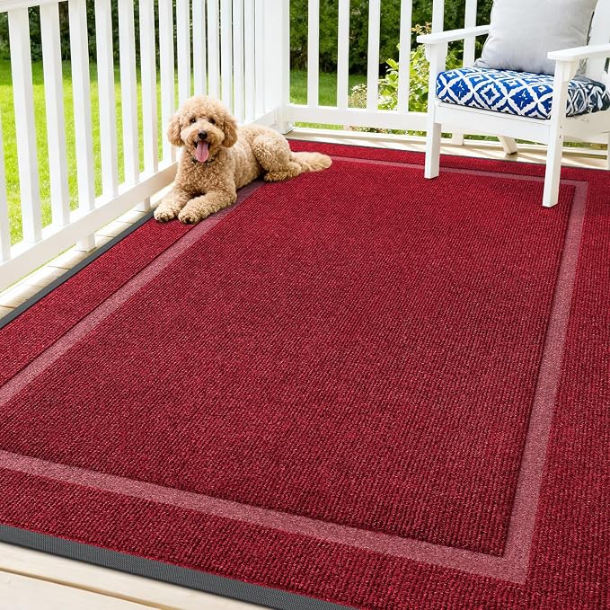 OLANLY Front Door Mat Outside 71x47, All-Season Heavy-Duty Rubber Doormat | by OLANLY
