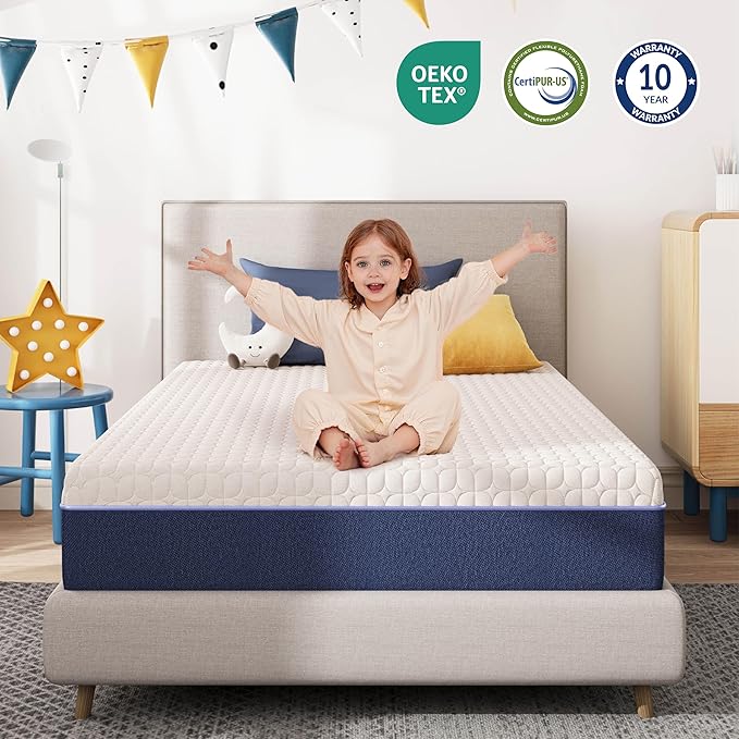 8 Inch Full Size Mattress, Gel Cooling Memory Foam Mattress in A Box, Medium Firm Feel for Back Pain Relief, CertiPUR US Certified